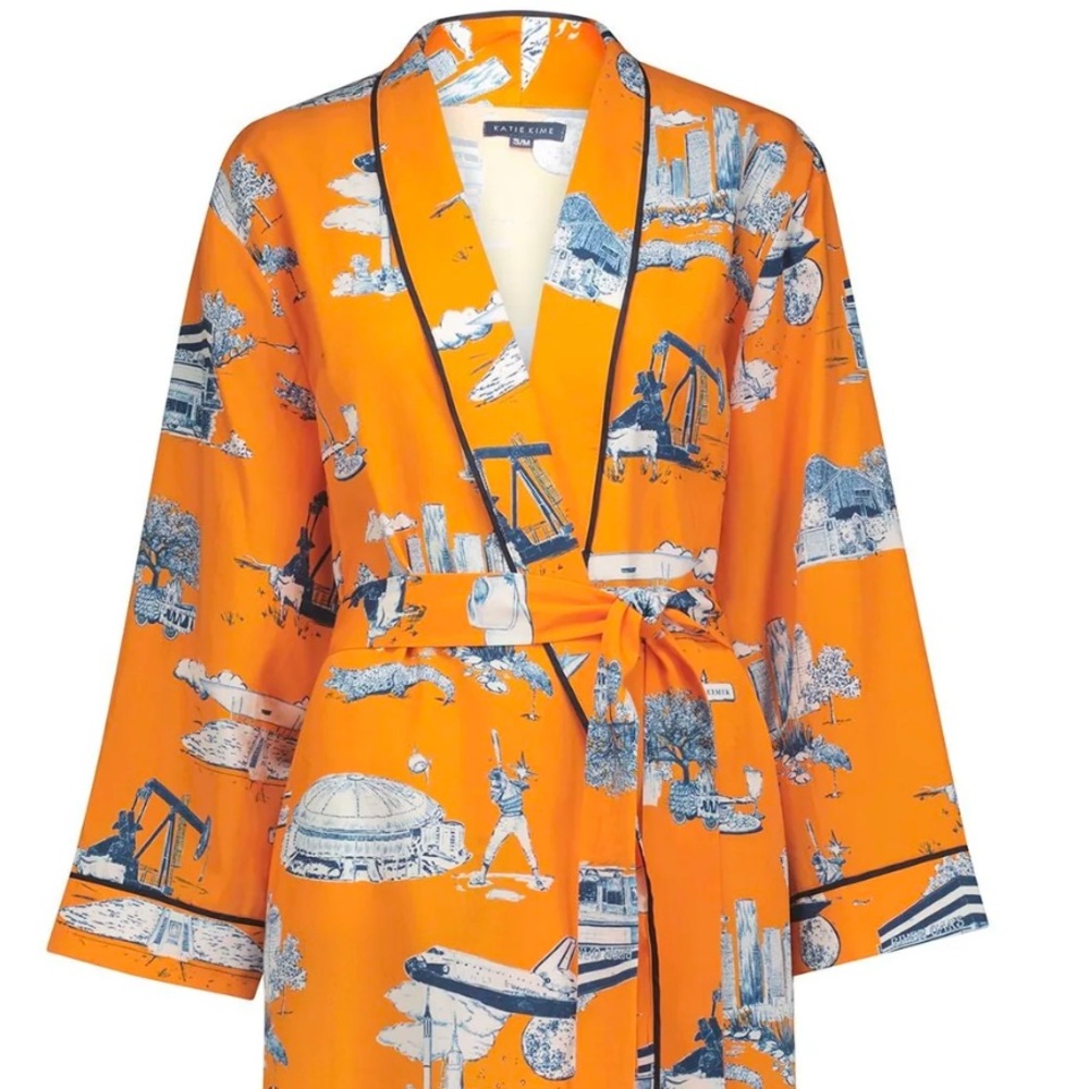Katie Kime robe 
New in bag 
Size S/M 
Houston Toile